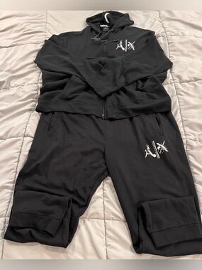 Armani Exchange Men's XXL Black Tracksuit
